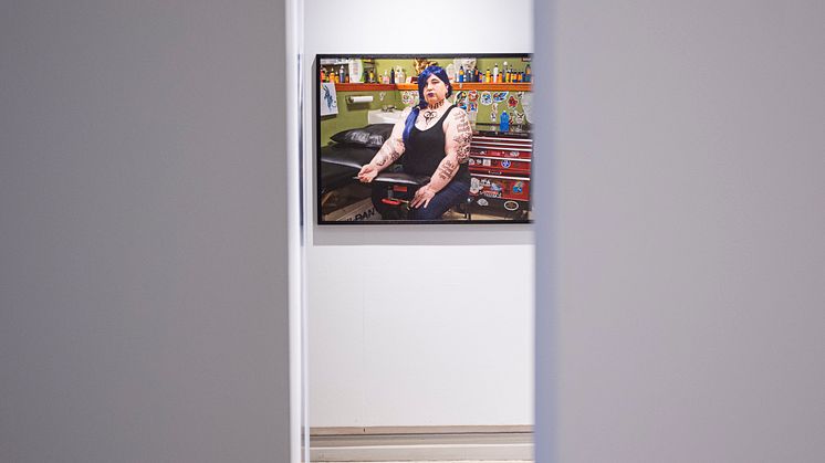 Haley Morris-Cafiero på Landskrona museum under Landskrona Foto Festival. Foto David Elg Moob