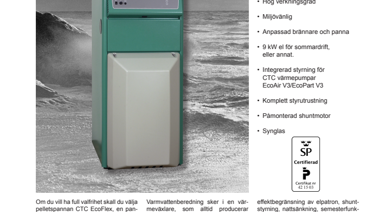CTC lanserar två nya pelletspannor