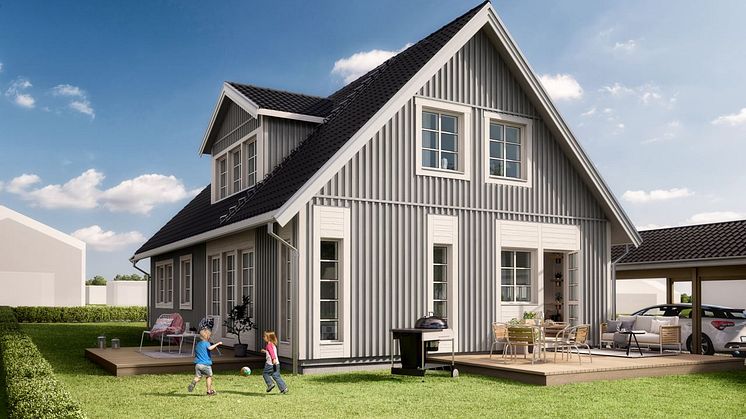 Kv Havsudden - 3D-bild av trädgården