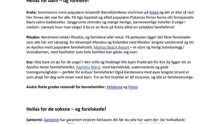 Miniguide til Hellas