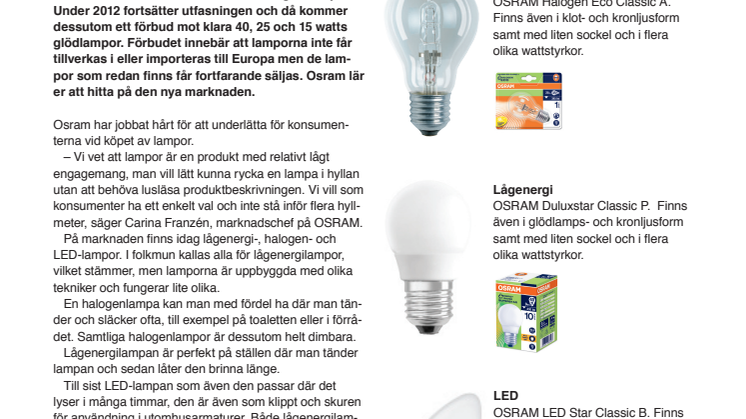 Hej då glödlampan!