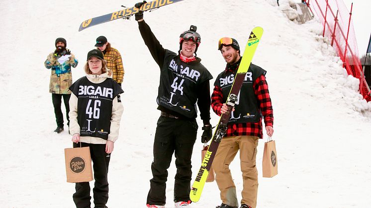 Joar Nordmark Bjoern, Anton Axellie, Elias Henderson, LTU Big Air på Luleå tekniska universitet