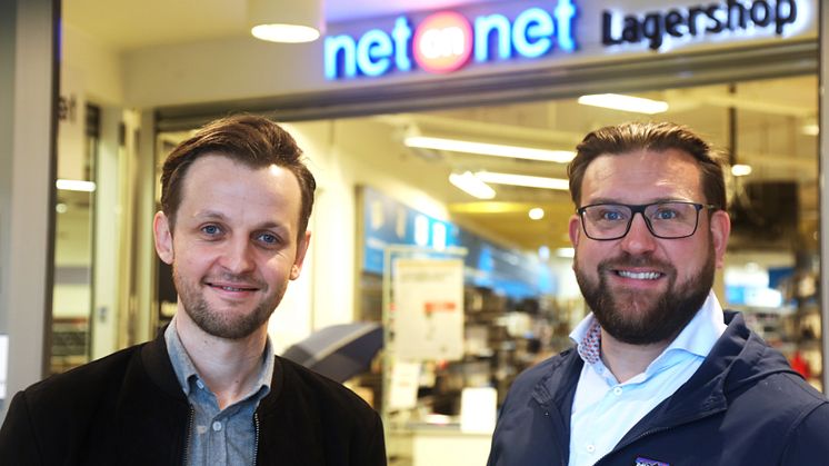 Lasse Myrås i Best Transport og Peter Andersson i NetOnNet