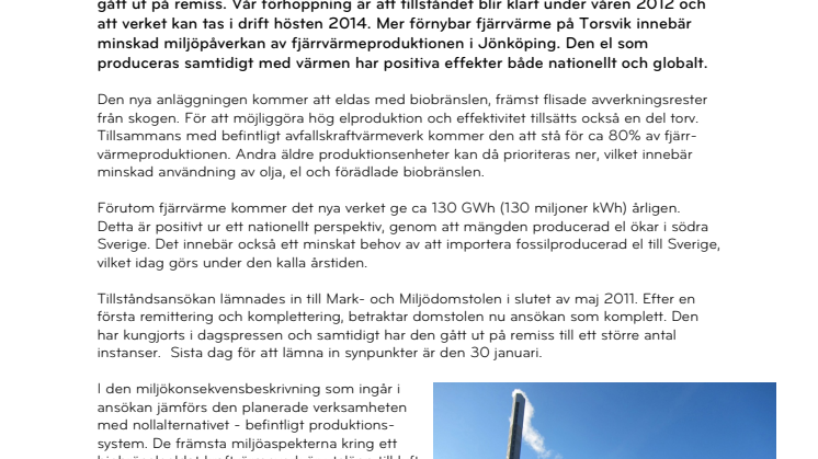 Ansökan om nytt kraftvärmeverk remitteras