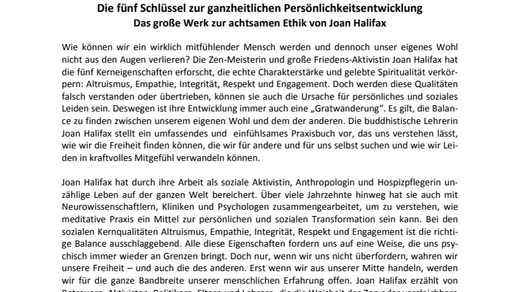 Pressemitteilung Halifax, Gratwanderung