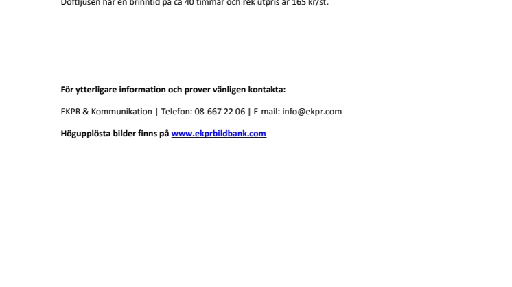 Nyhet: ”Smart candles” från Durance