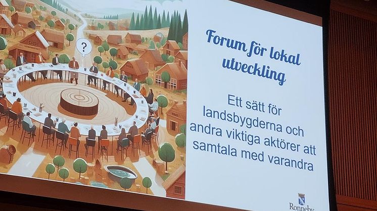 Första Forumet för lokal utveckling för landsbygden hölls på stadshuset i Ronneby igår kväll. 
