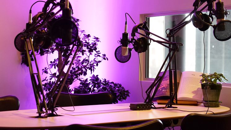 Nya podcast-studion - The Studio - på Clarion Hotel Sign. 