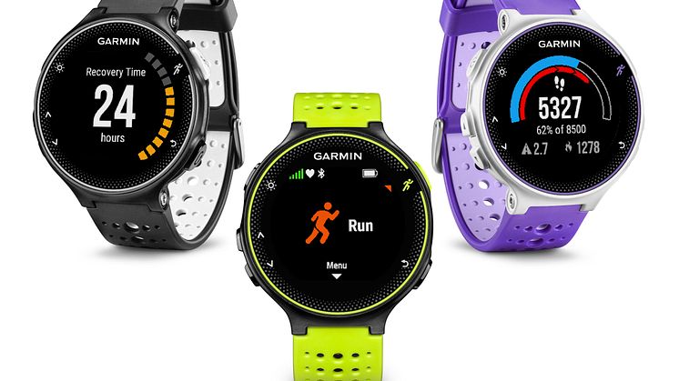 Träna smartare med Forerunner® 230 och 235 från Garmin® Klockor med GPS och Garmin Elevate pulsmätning på handleden