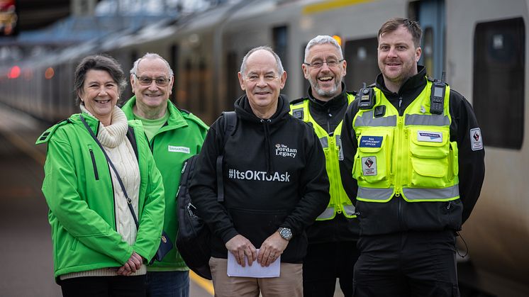 Volunteers from GTR, Samaritans, and dedicated suicide prevention charities encouraged people to reach out to loved ones this month 
