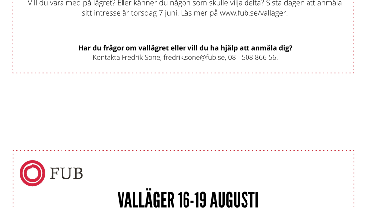 FUB satsar på demokrati för alla i höstens val