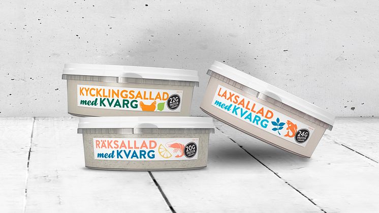 Nu lanserar Lindahls kvargbaserade sallader!