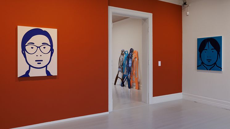 Julian Opie. Installation view JO.VRGF15@Moss. 2023. Foto_Eivind Lauritzen_2