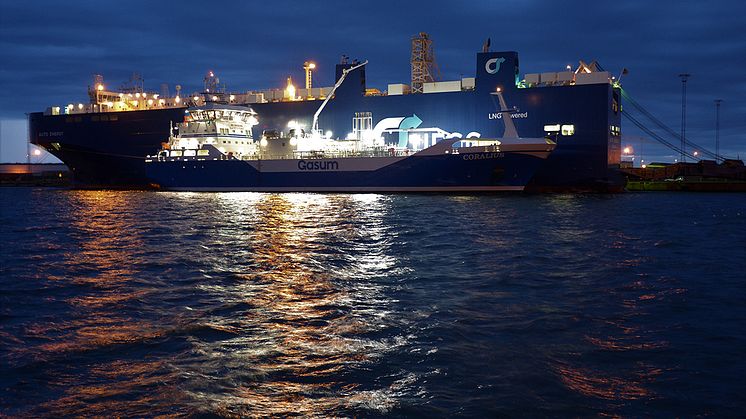 The first Ship to Ship bunkering of LNG in Malmö