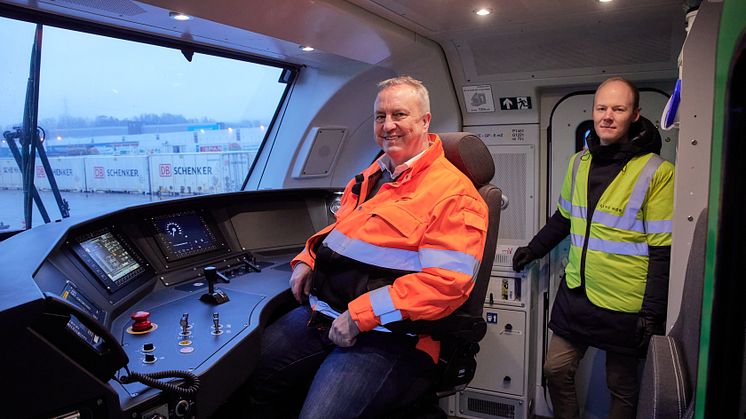 Bengt Fors VD Green Cargo Norge & Godsdirektör på Bane NOR, Oskar Stenstrøm MBR-201209-00892