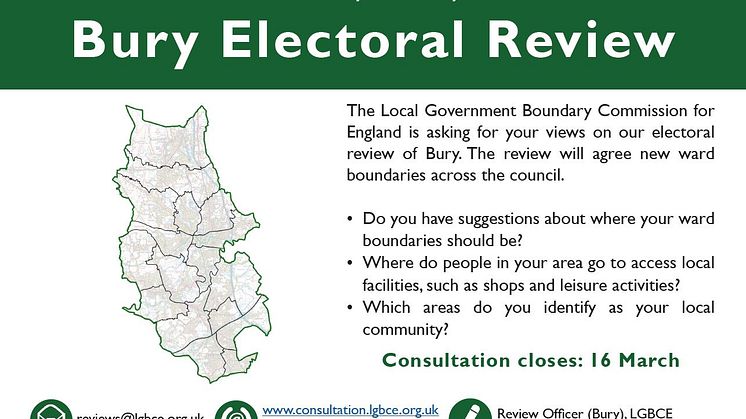 ​Have your say on a new political map for Bury Council