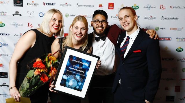 Vinnande team på Restaurang Hantverket