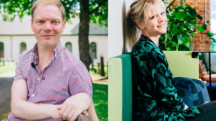 Daniel Hermansson och Agnes Larsson är Årets alumner vid Linköpings universitet 2024. Foto: Anna Nilsen
