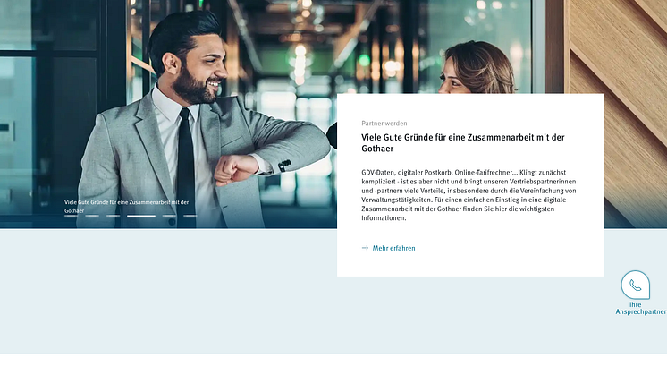Das neue PartnerPortal der Gothaer ist seit 1. Dezember 2021 online