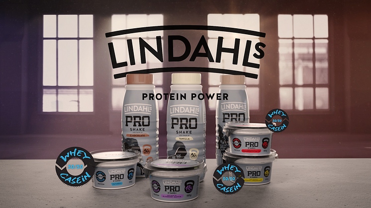 Lindahls lanserar Lindahls PRO - ett unikt koncept av funktionella kvargprodukter helt utan tillsatt socker
