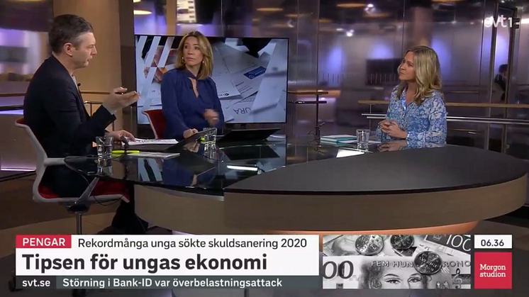 SVT Morgonstudion Christina Sahlberg