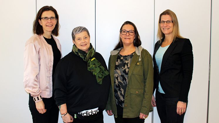 Fr. vänster: Marita Fernström, Gittelina Pazur, Linda Hallin & Nilla Helgesson