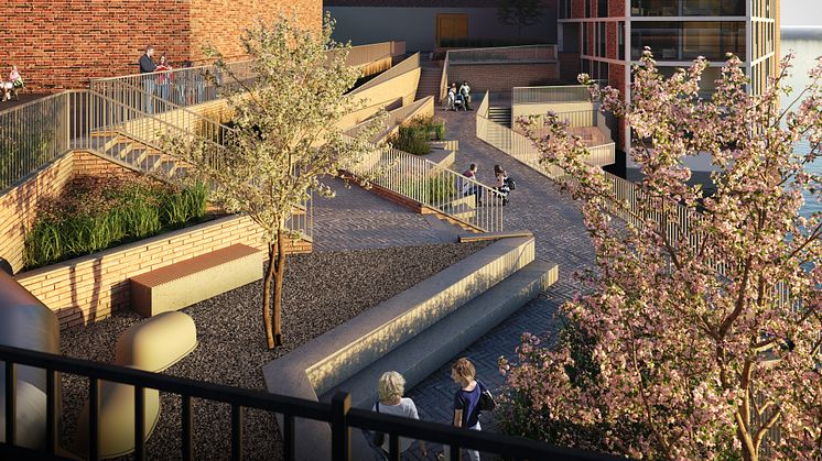 Ny park med industriella inslag i Norrköping