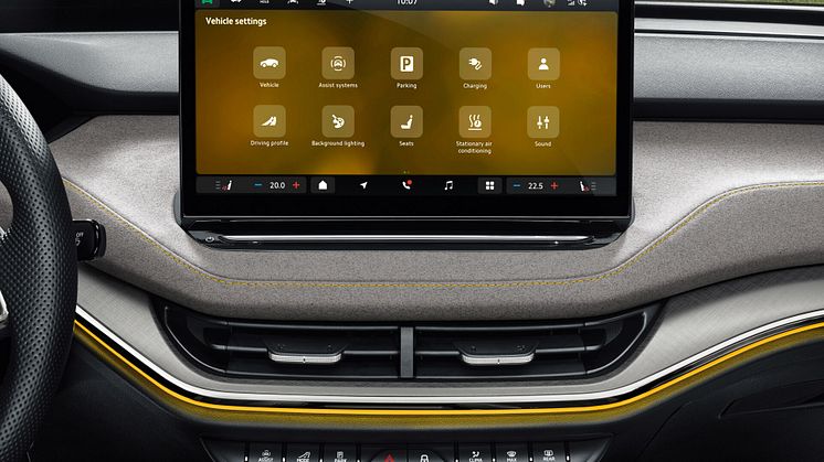 Enyaq 85 infotainment