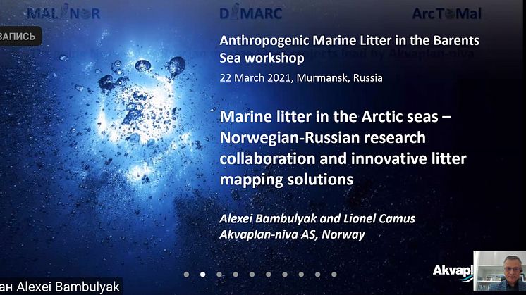 The Akvaplan-niva presentation was held by Alexei Bambulyak.