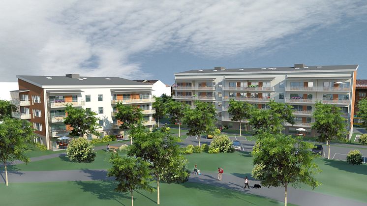 Försäljningen igång av HSBs tredje etapp på Ljurafältet i Norrköping
