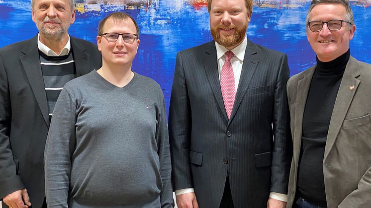 v. l.: Horst Roch, Henning Rakelbusch, Andre Hüwel, Fritz Klebe