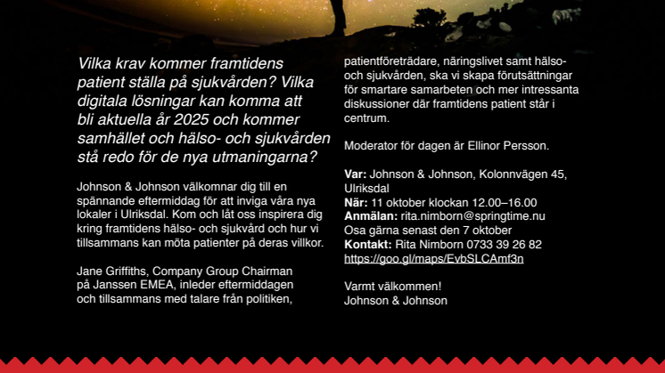 Pressinbjudan: Framtidens patienter – vilka krav ställer de på hälso- och sjukvården 2025? 