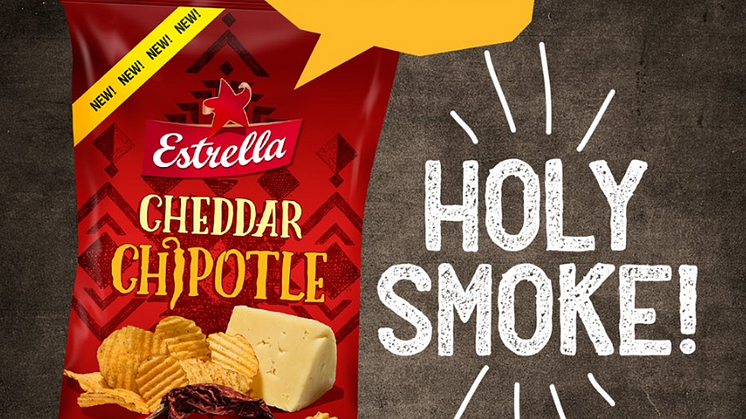 Den smakfulla nyheter Cheddar Chipotle Chips!