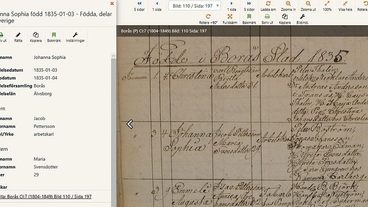 Uppdatering av födda 1800 - 1840
