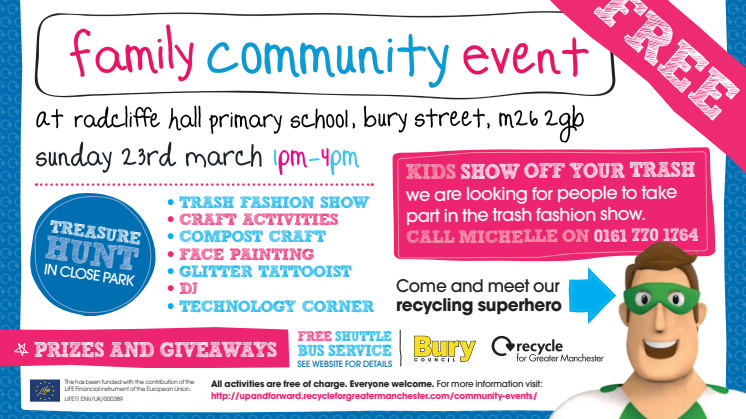 Family fun day with recycling at its heart