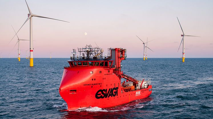 ESVAGT's core value has for the past 40 years been safety at sea; a DNA that continues into the offshore wind industry.