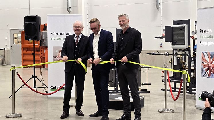 Invigning av Cetetherms nybyggda fabrik