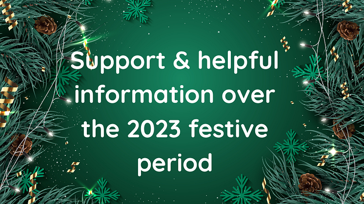Local support and helpful information for the 2023 holiday period