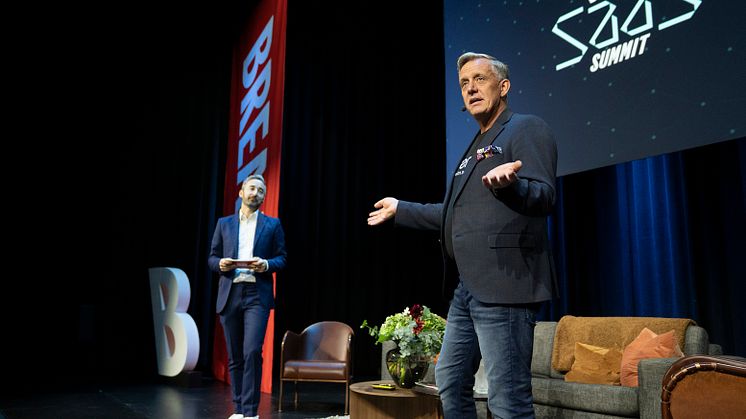 Foto: Kristoffer Lundegren på SaaS Summit 2022.
