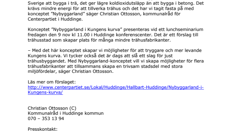 Trähusstaden i Huddinge är mer hållbar