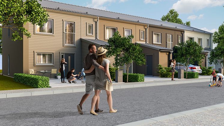 LB-Hus, radhus i två plan på 128 kvm.