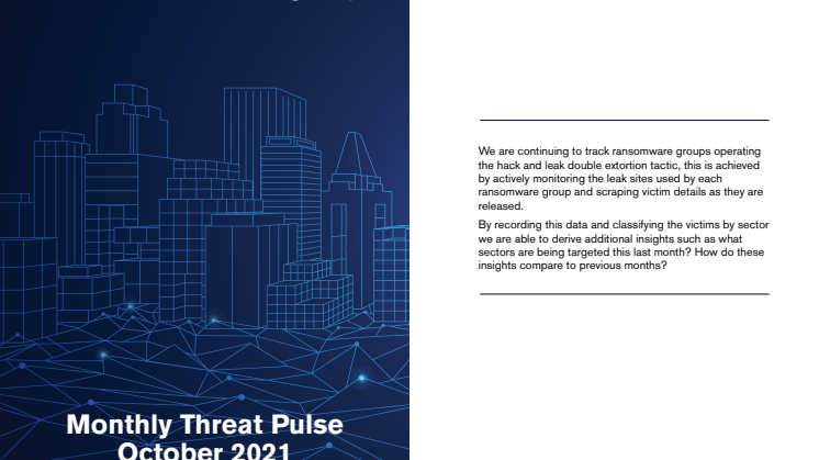 NCC Group Monthly Threat Pulse October 2021