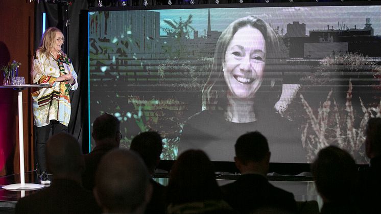 Anna Denell från Vasakronan medverkade på länk och gav exempel på hur en hållbar verksamhet sparar pengar och ökar fastighetsvärden.