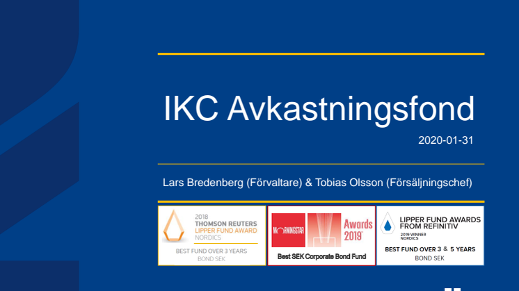 IKC Fonder nominerade i två kategorier på Morningstar Fund Awards 2020