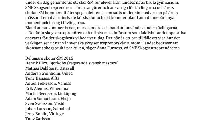 Markskador i fokus på årets skotar-SM