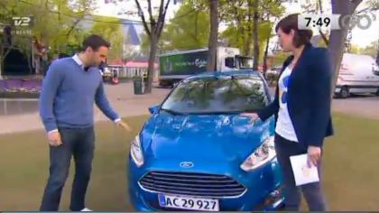 Ford Fiesta i bil-battle i Go' Morgen Danmark 