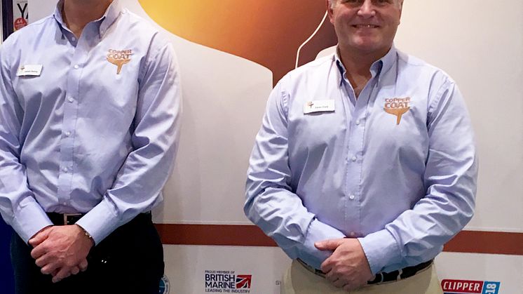 Coppercoat - Web Image - Coppercoat directors at London Boat Show 2017
