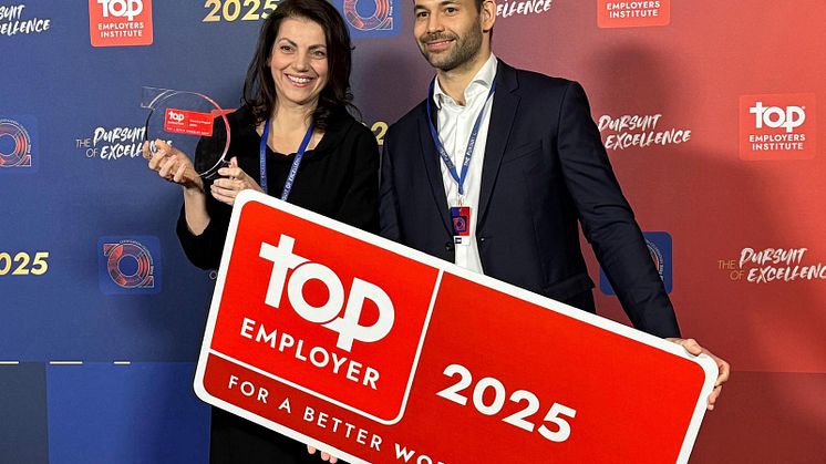 Veliko priznanje – JYSK Slovenija je tudi letos prejel priznanje Top employer 2025.