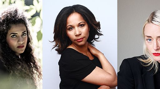 Athena Farrokhzad, Tebogo Monnakgotla och Saga Gärde.