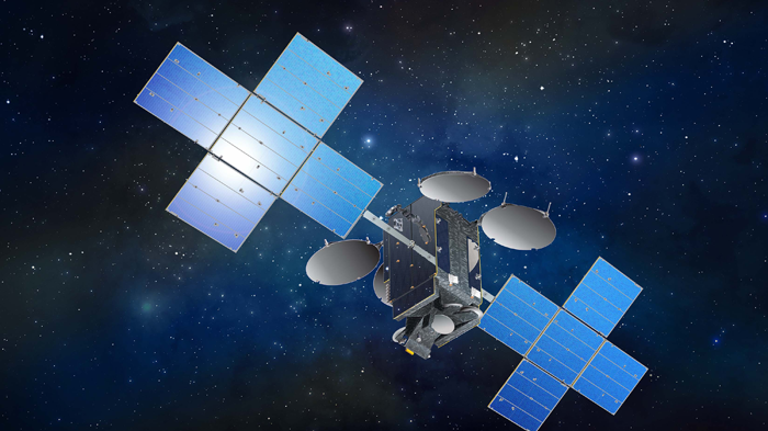 Artist rendition of EUTELSAT 7C satellite (credit: Maxar Technologies)